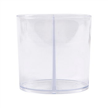 Verrine double transparente 2x60ml - 6.5x6.5(h)cm - carton de 500 unités