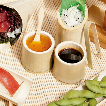 Pot droit en bambou 5x4.5 cm - carton de 200 unités