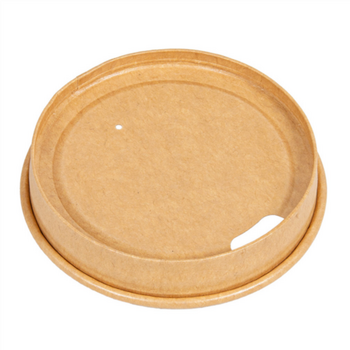 Couvercle compostable KRAFT pour gobelet 275.19 - carton de 1000 unités