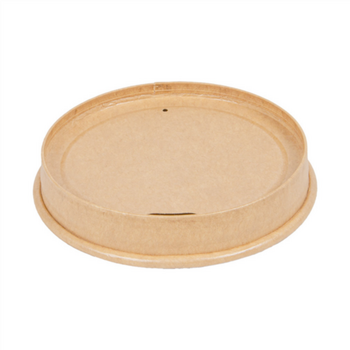 Couvercle compostable KRAFT pour gobelet 275.20 et 275.21 - carton de 1000 unités
