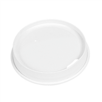Couvercle compostable BLANC pour gobelet 275.24 - carton de 1000 unités