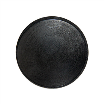 Mini assiette ronde en bambou NOIR 6 cm - pack de 12 unités