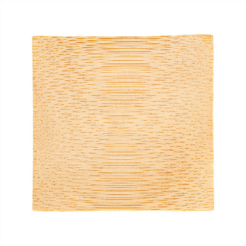Mini assiette carré en bambou 6x6 cm - pack de 24 unités