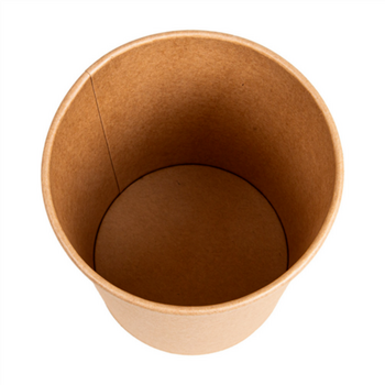 Récipient en carton double paroi KRAFT avec couvercle en PP 960 ml - carton de 250 unités