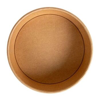 Boîte à salade en carton NOIR 500 ml - carton de 300 unités