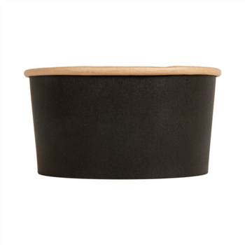 Boîte à salade en carton NOIR 1000 ml - carton de 300 unités