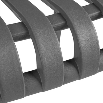 Chaise d'extérieur empilable GRISE en PP - Carton de 4 unités