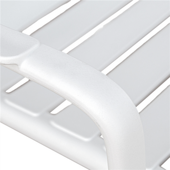 Chaise d'extérieur empilable BLANC en PP - Carton de 4 unités