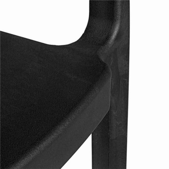 Chaise d'extérieur empilable NOIR en PP - Carton de 4 unités