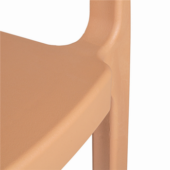 Chaise d'extérieur empilable BEIGE en PP - Carton de 4 unités