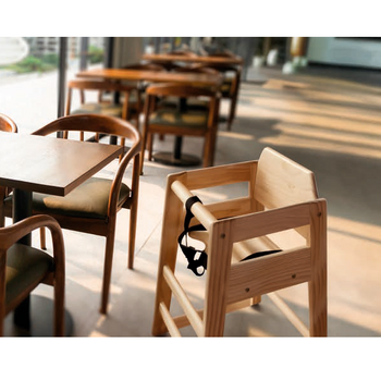 Chaise haute pour enfants en bois clair - Carton de 1 unités