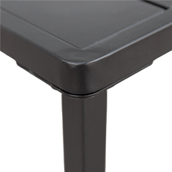 Table rectangulaire NOIRE en PP - Carton de 1 unités