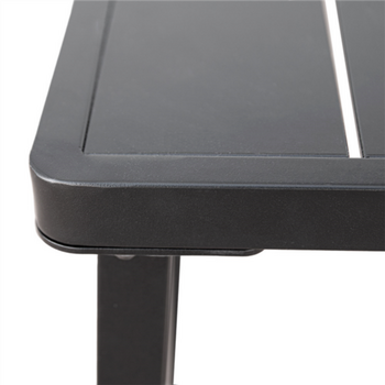 Table rectangulaire NOIRE en PP - Carton de 1 unités