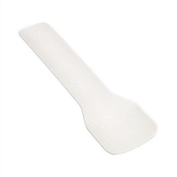 Petite cuillère à glace blanche en papier 9.5 cm en emballage individuel - pack de 500 unités