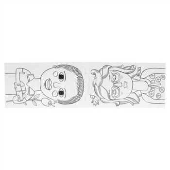 Cahiers de coloriage châteaux / visages - Assortiment de 400 cahiers