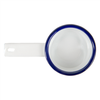 Mini sautoir en fer émaillé BLANC 100 ml 14.6 x 8 x 3 cm- paquet de 6 unités