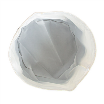 Corbeille à pain ronde en coton - Crème et Gris - Pack de 12 unités