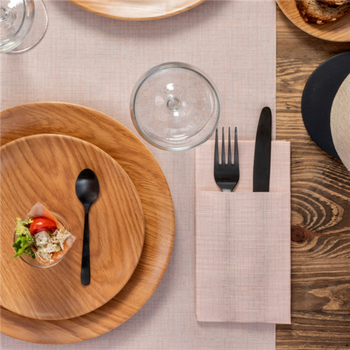 Serviette Soft kangourou 40x40cm texture Fil TERRACOTTA - Carton de 700 unités