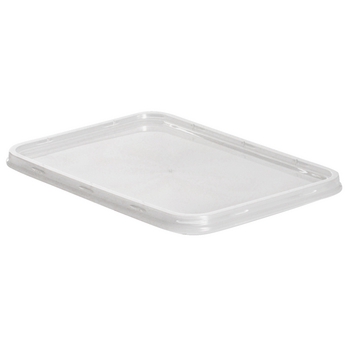 Barquette et couvercle translucide en PP injectée micro-ondable - 500 ml - Carton de 250 unités