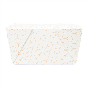 Boîte américaine étanche en carton nano-micro CUBE 780 ml - carton de 500 unités