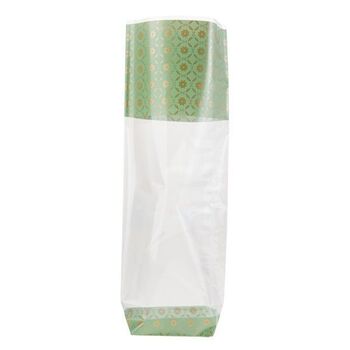 Sachet avec fond rigide GOURMET VERT MATCHA 100 x 220 mm - carton de 1000 unités
