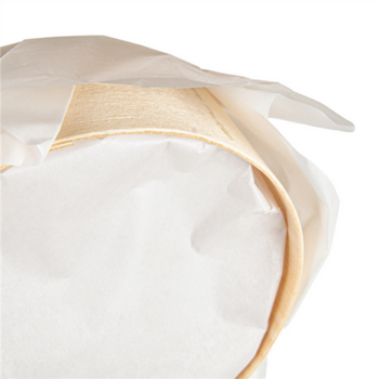 Anneau de cuisson en bois avec papier siliconé 150 ml - 8x3cm - carton de 100 unités