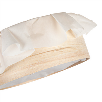 Anneau de cuisson en bois avec papier siliconé 545 ml - 11.8x3cm - carton de 100 unités