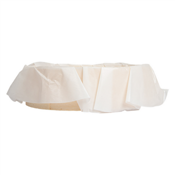 Anneau de cuisson en bois avec papier siliconé 600 ml - 14x4cm - carton de 100 unités
