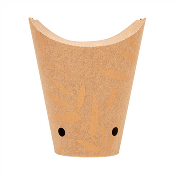 Gobelet à frites avec fermeture carton recyclé Feel Green 480 ml - carton de 1000 unités