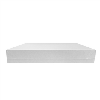 Plateau de transport avec couvercle BLANC 40.5x30.5x6(h) cm - carton de 150 unités
