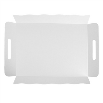 Plateau de transport avec couvercle BLANC 40.5x30.5x6(h) cm - carton de 150 unités