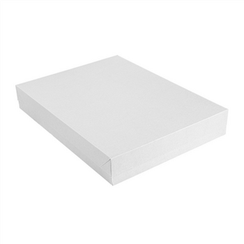 Plateau de transport avec couvercle BLANC 40.5x30.5x6(h) cm - carton de 150 unités