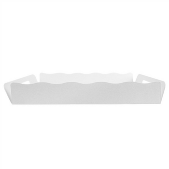Plateau de transport avec couvercle BLANC 40.5x30.5x6(h) cm - carton de 150 unités