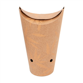 Gobelet à frites avec fermeture carton recyclé Feel Green 660 ml - carton de 1000 unités