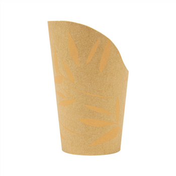 Gobelet à frites ouvert carton recyclé Feel Green 270 ml - carton de 2500 unités