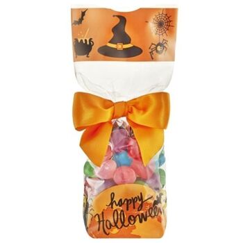 Sachet fond carton HALLOWEEN 100 x 220 mm - paquet de 100 unités