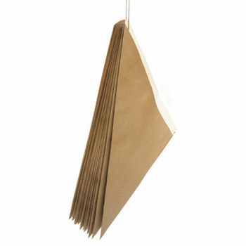 Cornet kraft 24 x 34 cm NATUREL 400 g pour marrons chauds - paquet de 250 unités