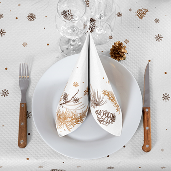 Nappe en rouleau de 50 m x 120 cm NOËL WINTER - Carton de 1 rouleau
