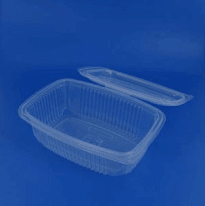 Barquette micro-ondable à couvercle à charnière 800ml - pack de 300 unités