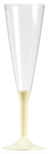 Flûte à champagne IVOIRE en PS 15 cl - carton de 100 unités