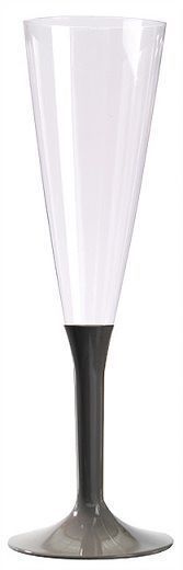 Flûte à champagne TAUPE en PS 15 cl - carton de 100 unités