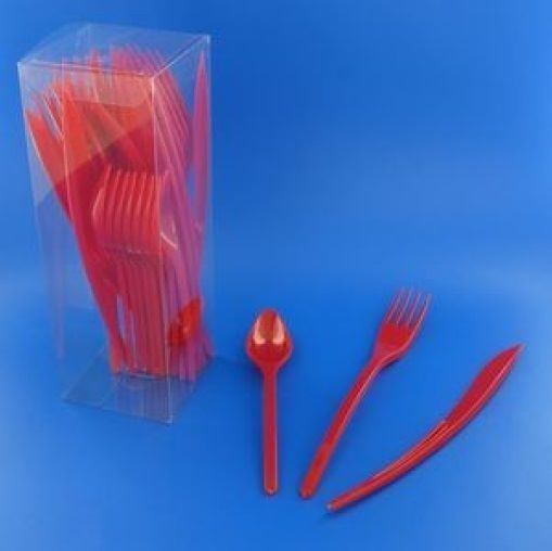 Ménagère élégance ROUGE - carton de 720 unités