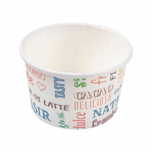 Pot à glace en carton PAROLE 120 ml - carton de 2000 unités