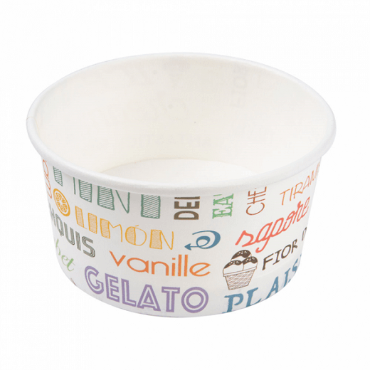 Pot à glace en carton PAROLE 150 ml - carton de 2000 unités