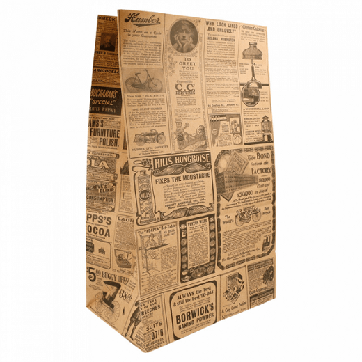 Sac papier SOS sans anses 22 + 14 x 37 cm TIMES KRAFT - carton de 500 unités