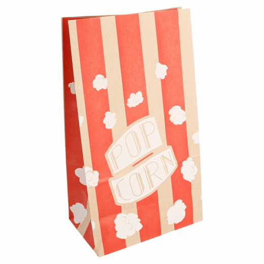 Sac à pop-corn stripes MINI  2.5 l - carton de 500 unités