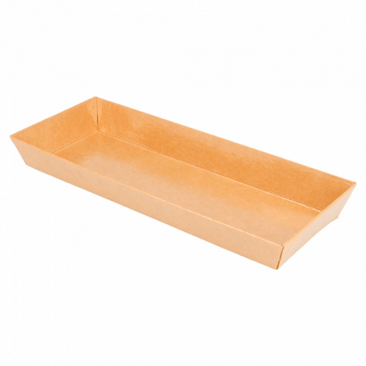 Barquette KRAFT pour sushi 19x8.5x3.5cm - carton de 1000 unités