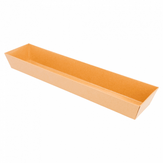 Barquette KRAFT pour sushi 30x6.5x3.5cm - carton de 1000 unités
