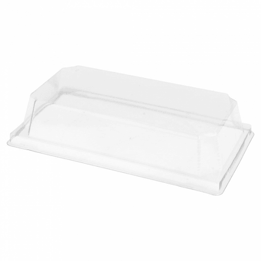 Couvercle en PET 16x9x3.7 cm pour barquette KRAFT 224.88 - carton de 1000 unités