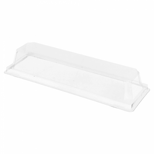 Couvercle en PET 18.5x6x3.7 cm pour barquette KRAFT 224.89 - carton de 1000 unités